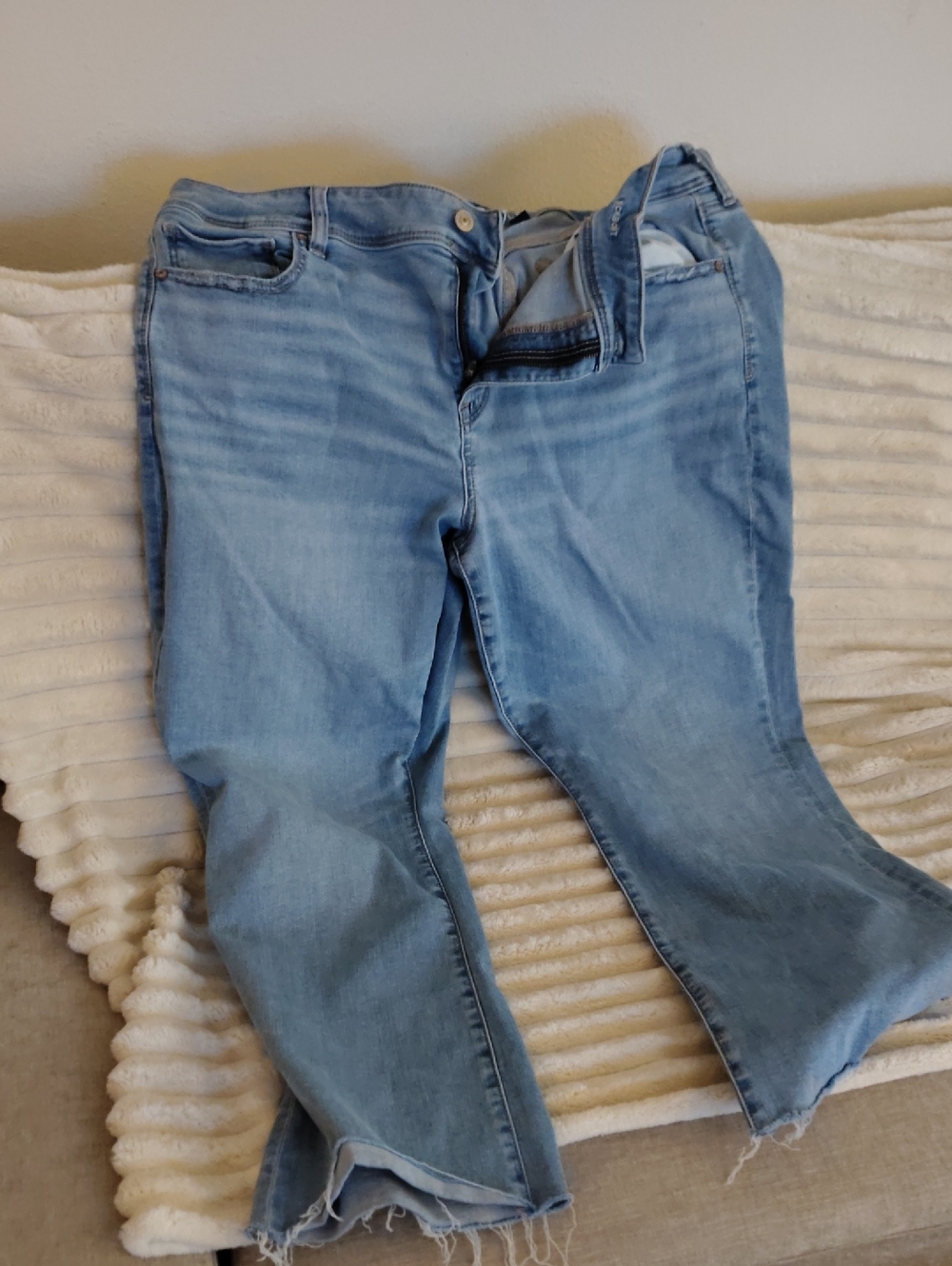 American Eagle Kick Jeans 20 Short Light Blue Women's Denim Jeans